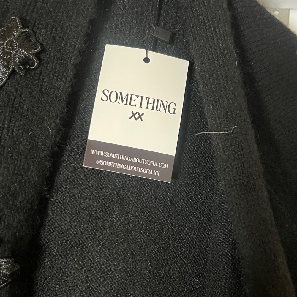 Black Embroidered Cardigan - Picture 2 of 6